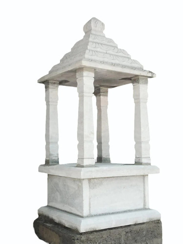 Makrana Marble Carving Temple - Color: White