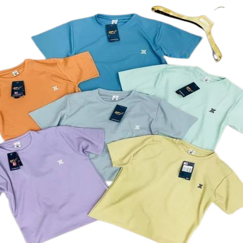 Men Cotton Plain T Shirt