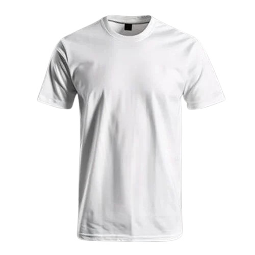 Men White T-Shirt - Cotton Round Neck Short Sleeve, Multicolor Striped | Soft, Good Quality