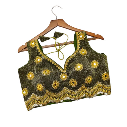 Pista Green Simmer Blouses For Women