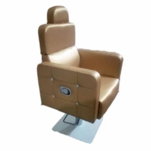 Plane Handle Golden Rexine Salon Chair