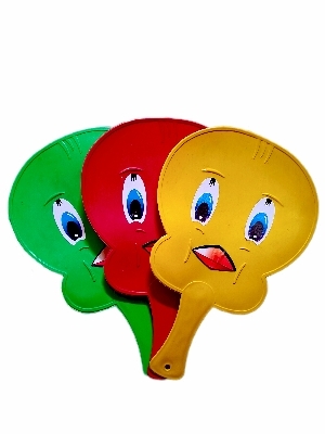 Plastic Hand Fans - Color: Green