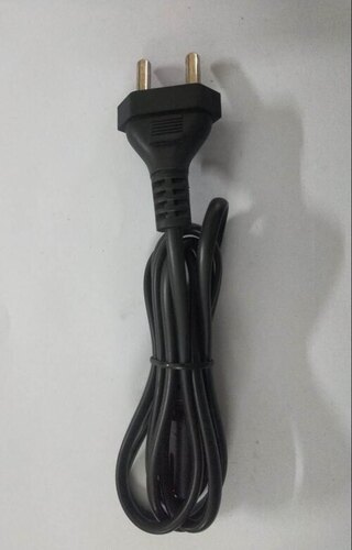 Two Pin Plug Cords - Black, New | Long Lasting, Durable, Industrial Use
