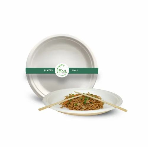 10 Inch Round Bagasse Disposable Plate