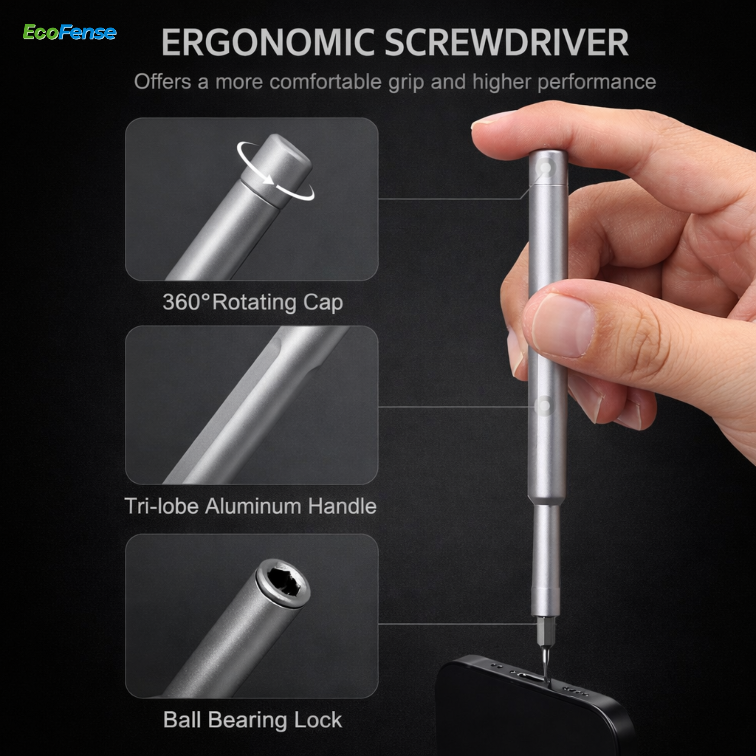 24 In 1 Pocket Precision Screw Driver Set - Color: Black Closure