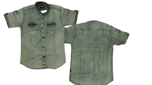 Boys Casual Cotton Shirt - Cotton, Customized Size, Multiple Colors | Light Weight, Breathable, Short Sleeves, Plaid Pattern