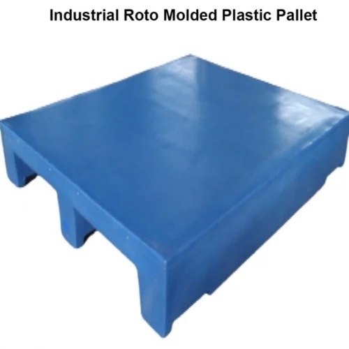 Industrial roti molded plastic pallet