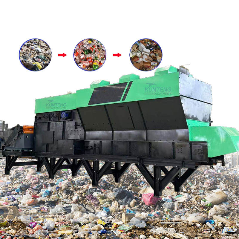 Municipal Mixed Waste Post-War Lightweight Waste Air Screening Machine - Capacity: 100 Ton/Day