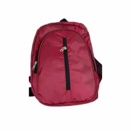 Pink Polyester College Bag