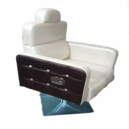 Plane Handle White Salon Chair
