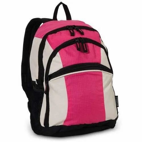 Polyester Plain School Bag
