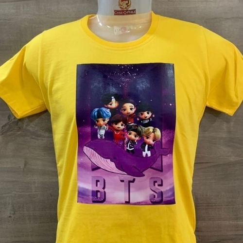 Round neck t shirt printing