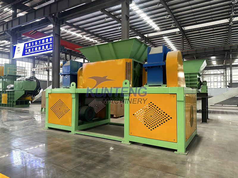 Scrap Copper Wire Pipe Coconut Double Shaft Shredder - Application: Waste Paper