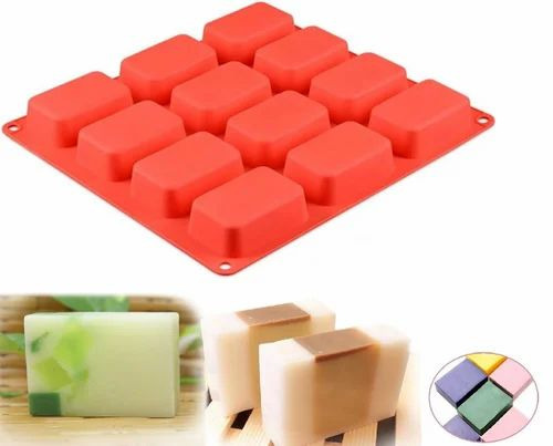 12 Cavity Silicone Soap Mould