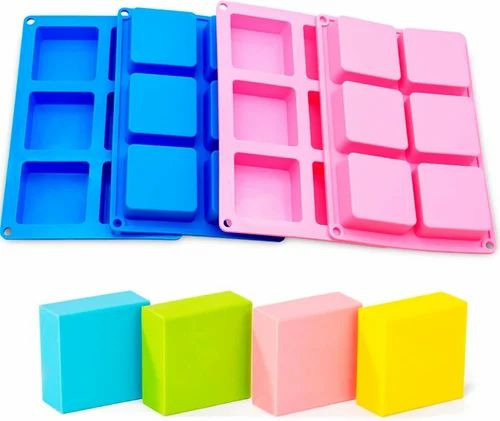 6 Cavity 100gm Square Soap Mould