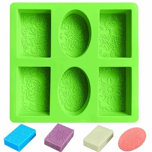 Leaf Printed Silicone Soap Mould
