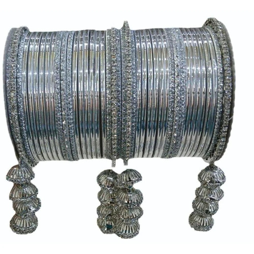 Silver Aluminium Bangles Set