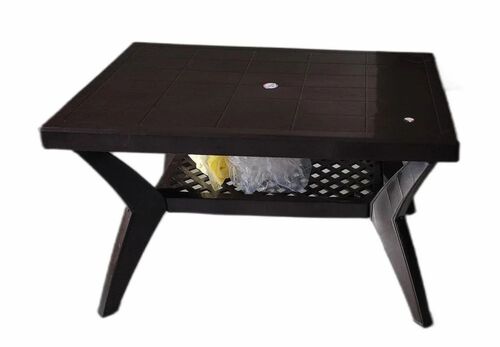 Black Cross Leg Plastic Dining Table