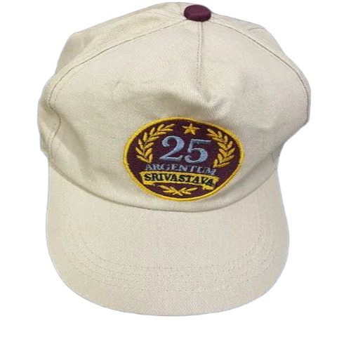 Embroidered White Cotton Caps