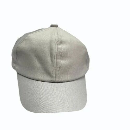 Men White Cotton Caps