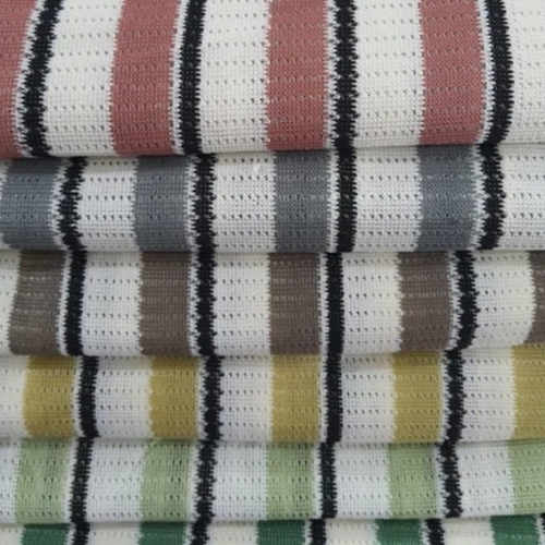 Polyester Striped Shirt Fabric