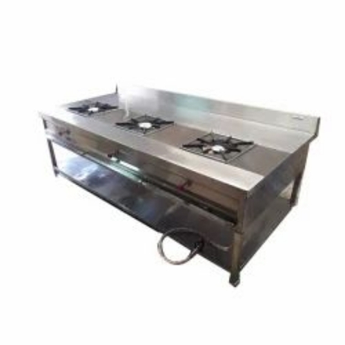 3 Burner Stainless Steel Cooking Gas Range