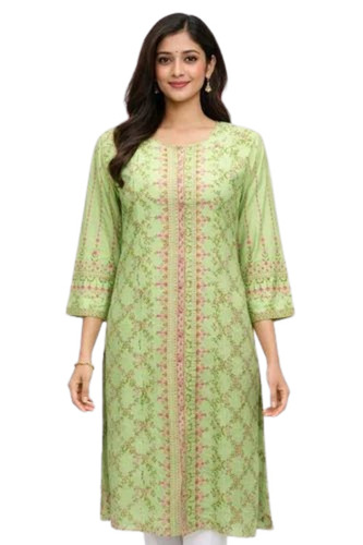 Designer Ladies Cotton Long Kurti