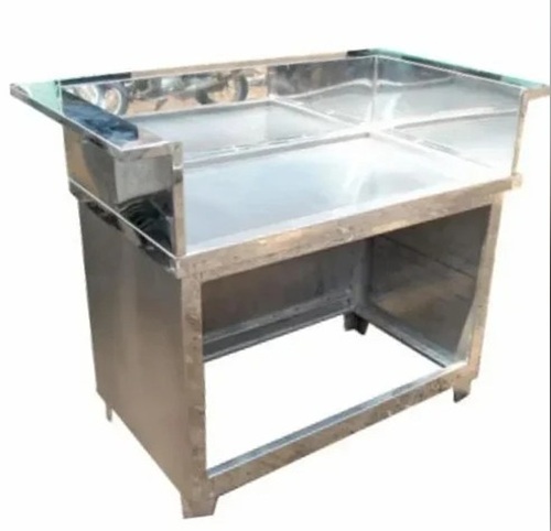 Grey Stainless Steel Tea Counter