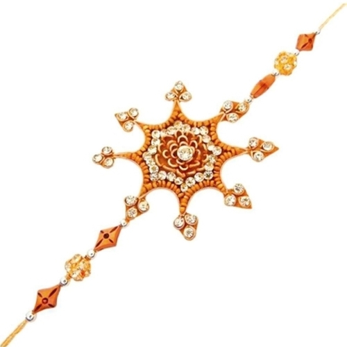 Zari Rakhi - Color: Brown