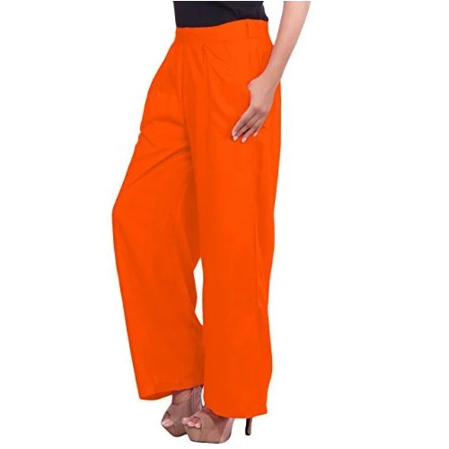 Orange Plain Palazzo