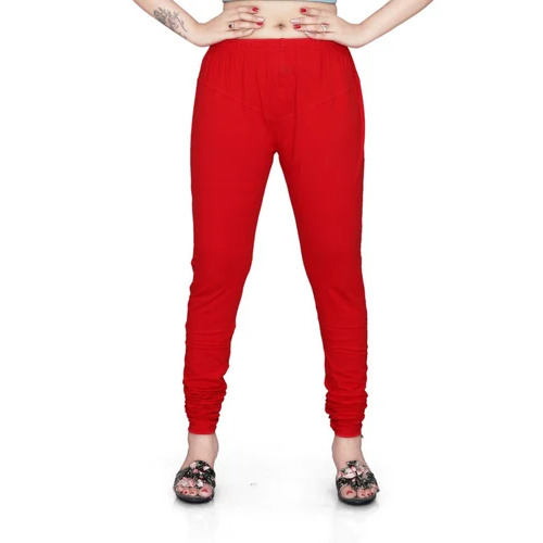 Red Cotton Leggings