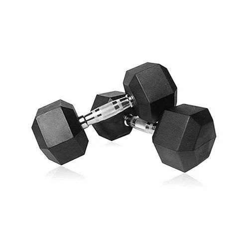 Rubber Coated Hex Dumbbell