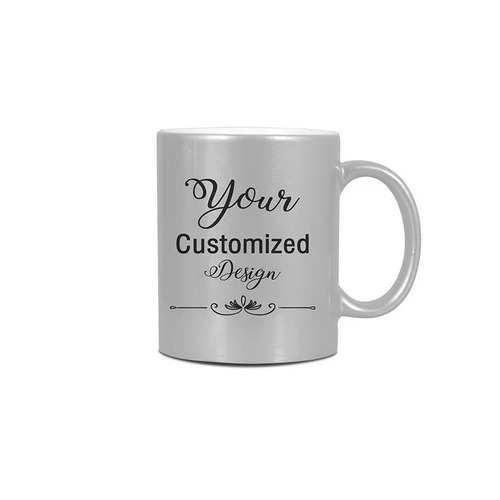 Silver Mug With Printing