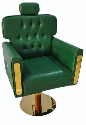 Synthetic Leather Green Salon Chair
