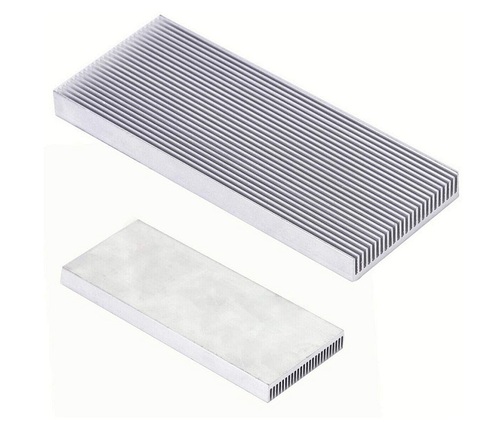 Extruded Heat Sink - Color: Silver
