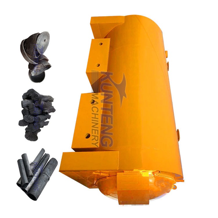 Hardwood Firewood Stick Horizontal Carbonization Furnace - Capacity: 1-6 Ton
