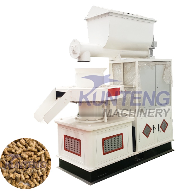 Industrial Biomass Bamboo Chip Sawdust Pellet Making Machine - Color: Customized