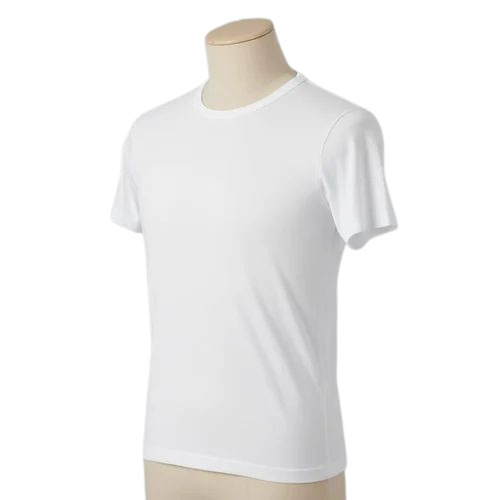 Men White Half Sleeves Vest