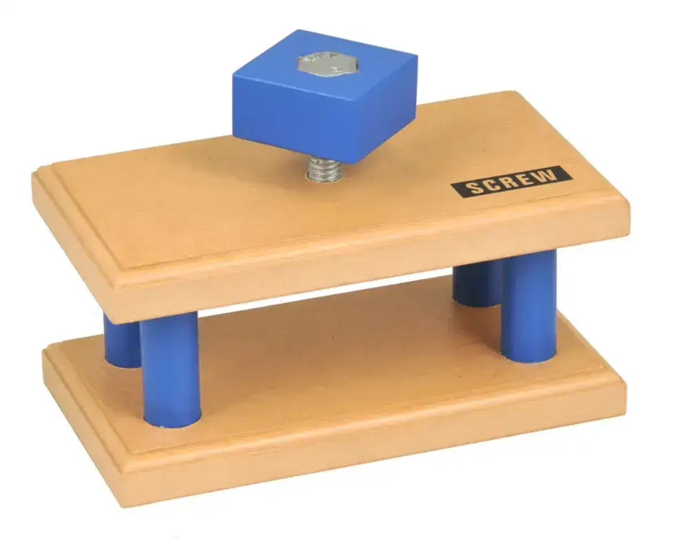 Nuts And Bolts Model - Color: Wooden