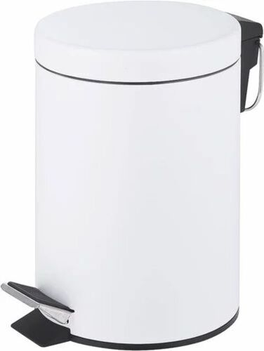 Ss 202 Soft Close White Pedal Dustbin