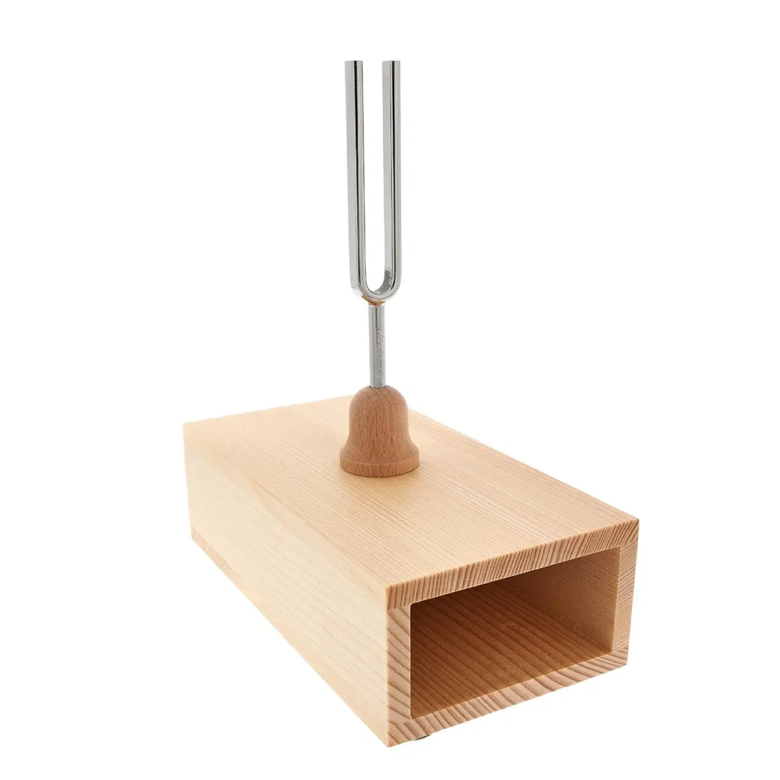 Tuning Fork On Resonance Box - Color: Wooden