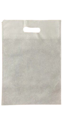 White Plain D Cut Non Woven Bag