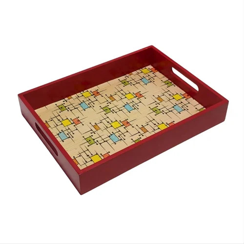 Wooden Serving Tray (Brown) - Color: Customized