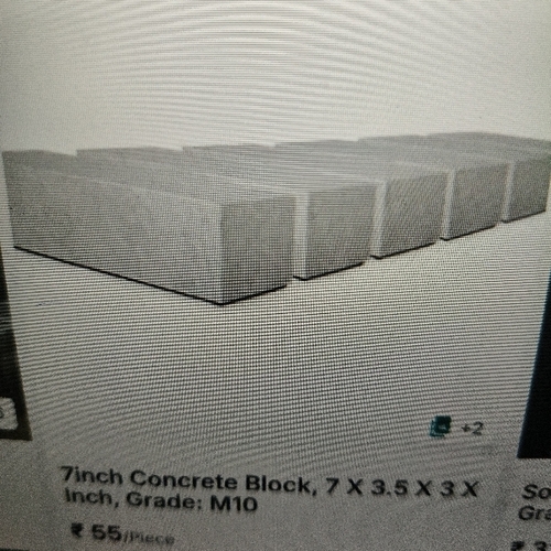 7inch concrete block
