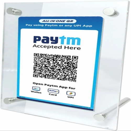 Acrylic Display Stand For Qr Code