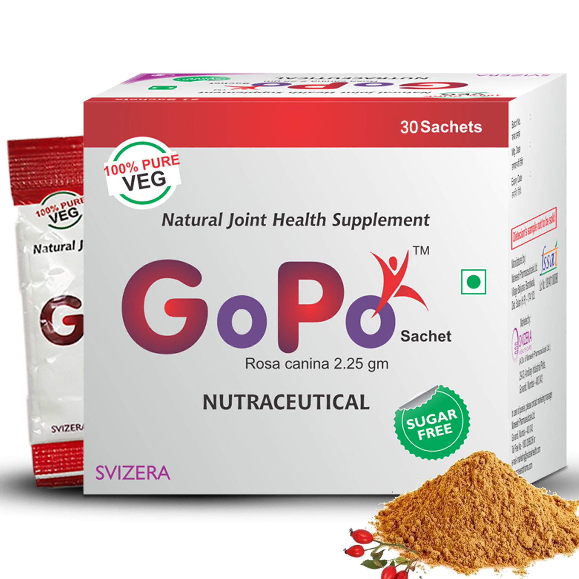 Gopo Sachet Joint Supplement Rosa Canina 2.25gm X 30 Sachets
