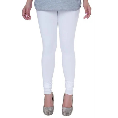 Ladies White Lycra Leggings