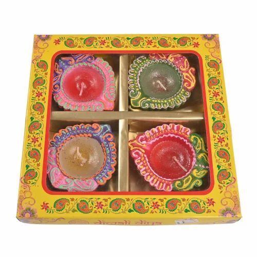 Multicolor Clay Candle Set