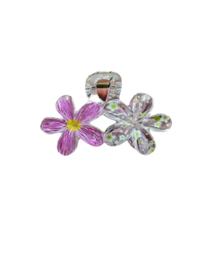 Multicolor Flower Hair Clips