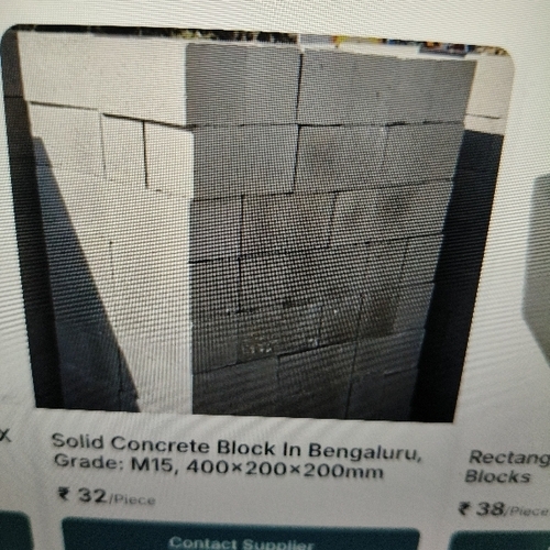 Solid concrete block in bengluru